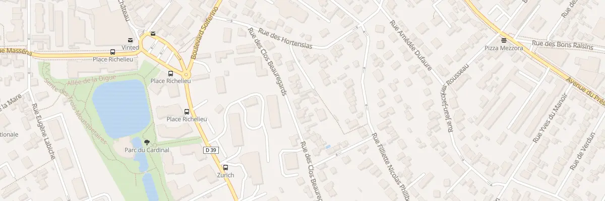 Plan du 25 Rue Clos Beauregards à Rueil-Malmaison