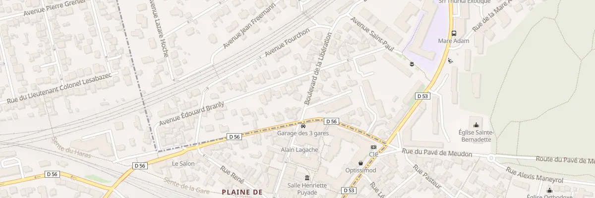 Plan du 11 Bd La Liberation à Chaville