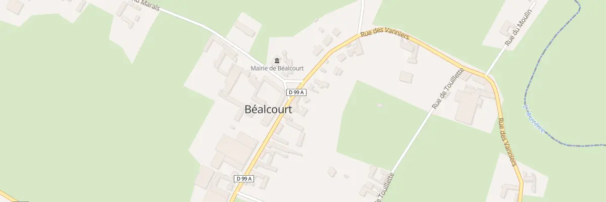 Plan du 1 Rue du Haut à Béalcourt