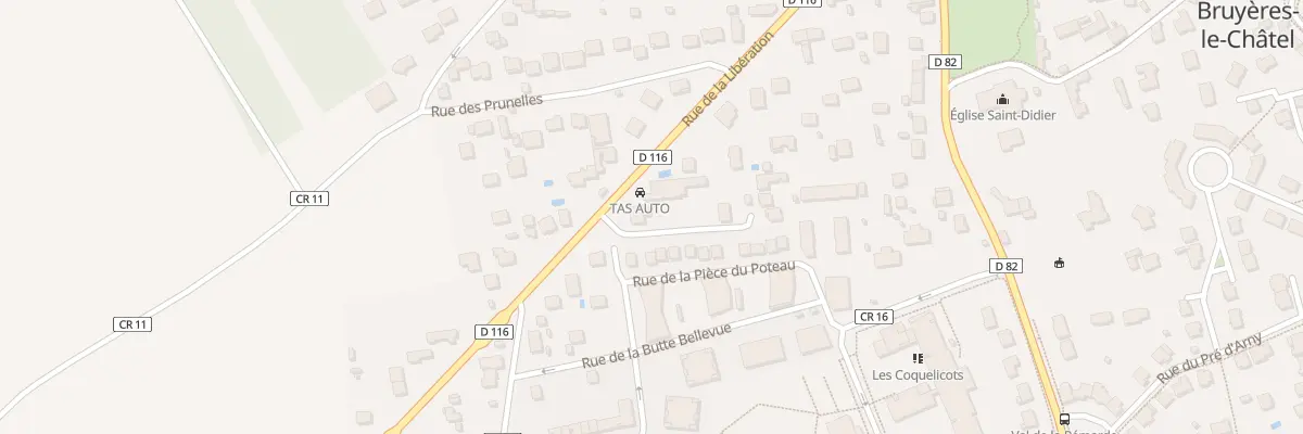 Plan du 89 Rue de la Libération à Bruyères-le-Châtel