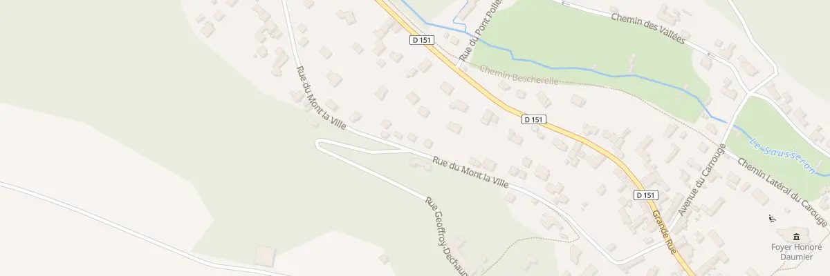 Plan du 12 Rue du Mont la Ville à Valmondois