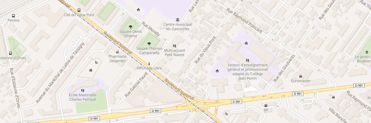 Plan du 106 Rue du Vieux-Pont à Nanterre