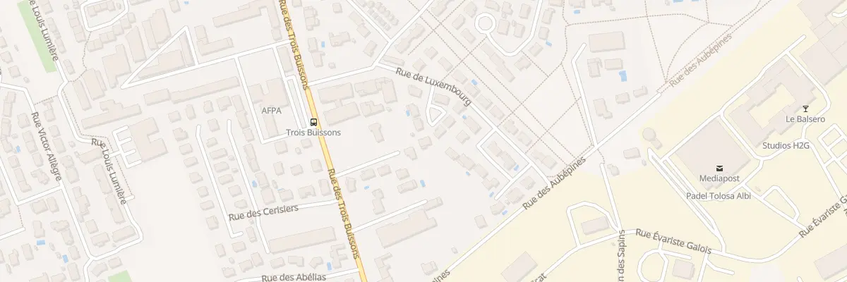 Plan du 14 Rue de Luxembourg à Albi
