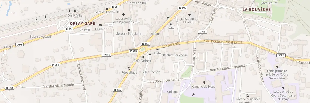 Plan du 2 Rue de Paris à Orsay