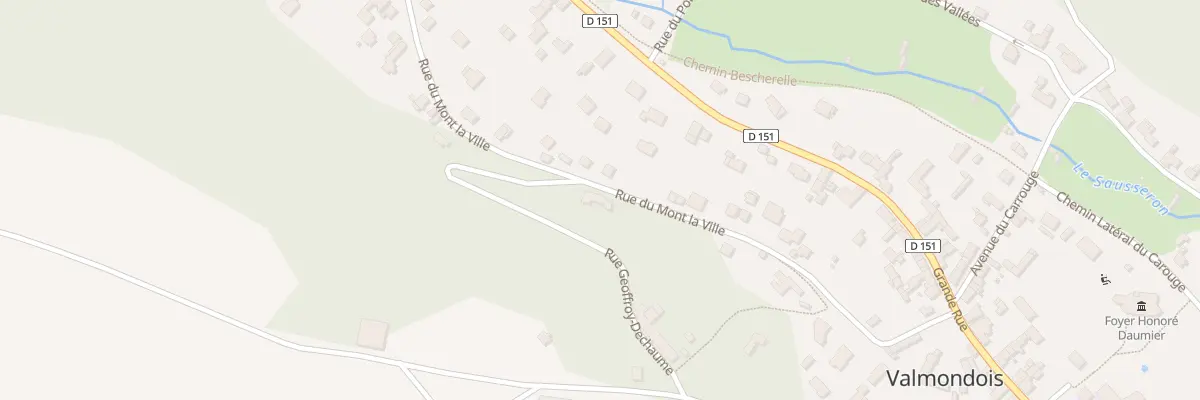 Plan du 9 Rue du Mont la Ville à Valmondois