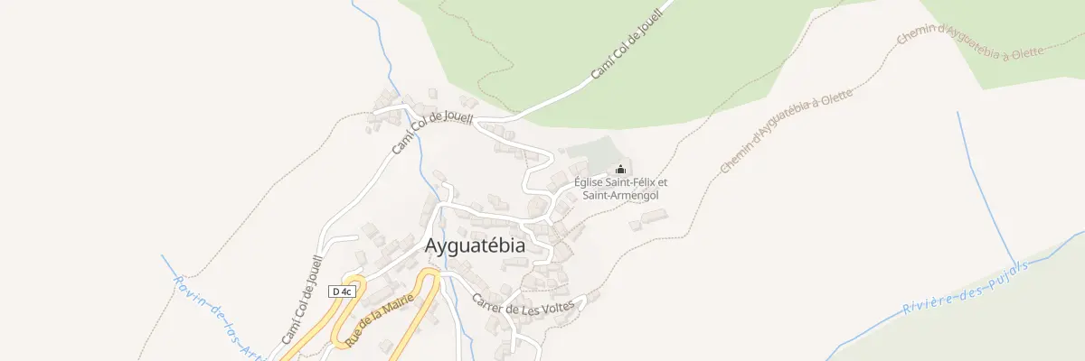 Plan du 29 Le Village d’Ayguatebia à Ayguatébia-Talau