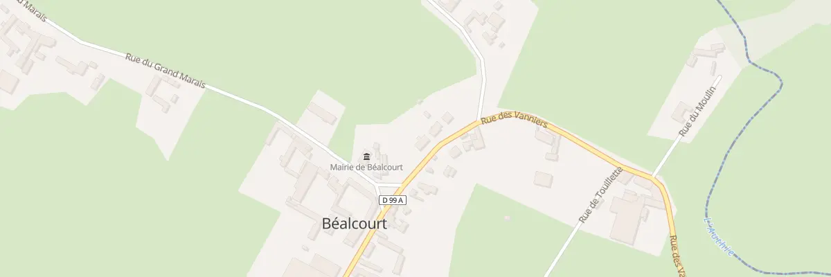 Plan du 11 Rue des Vanniers à Béalcourt
