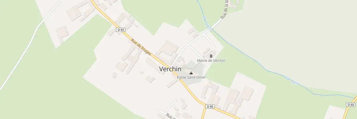 Plan du 2 Rue de Fruges à Verchin