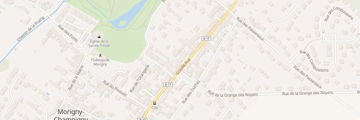 Plan du 43 Grande Rue à Morigny-Champigny