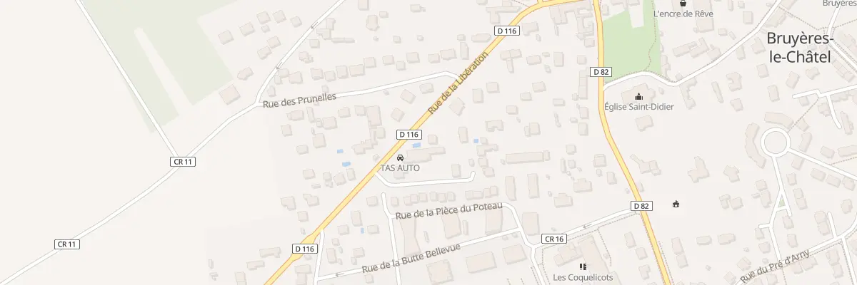 Plan du 85 Rue de la Libération à Bruyères-le-Châtel