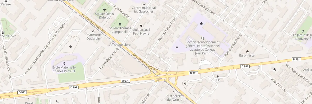 Plan du 123 Rue du Vieux-Pont à Nanterre