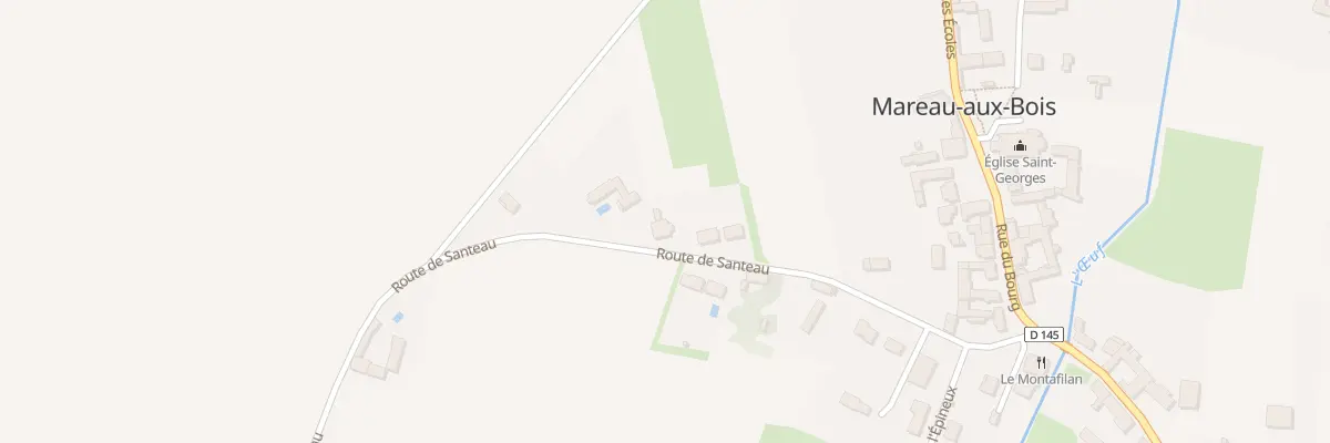Plan du 10 Rte de Santeau à Mareau-aux-Bois
