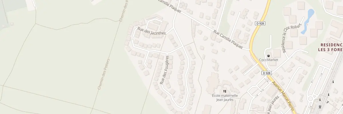 Plan du 43 Rue des Fougères à Méry-sur-Oise