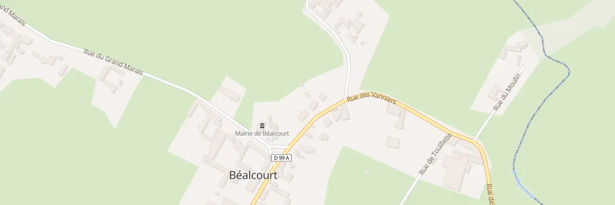 Plan du 10 Rue des Vanniers à Béalcourt