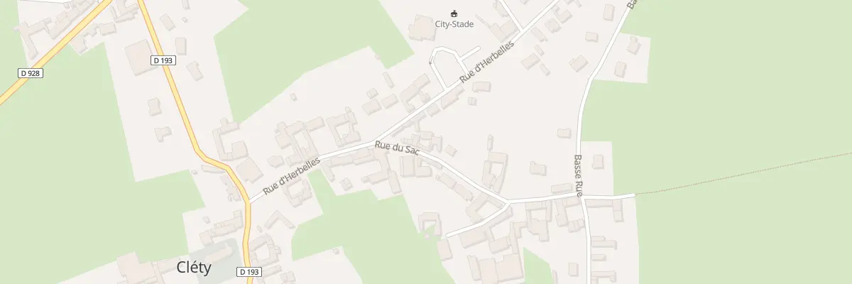 Plan du 3 Rue du Sac à Cléty