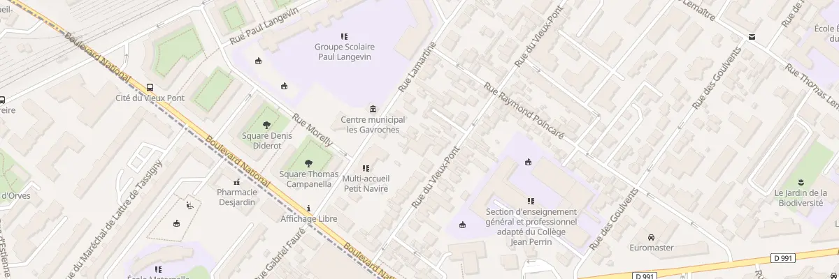 Plan du 88 Rue du Vieux-Pont à Nanterre
