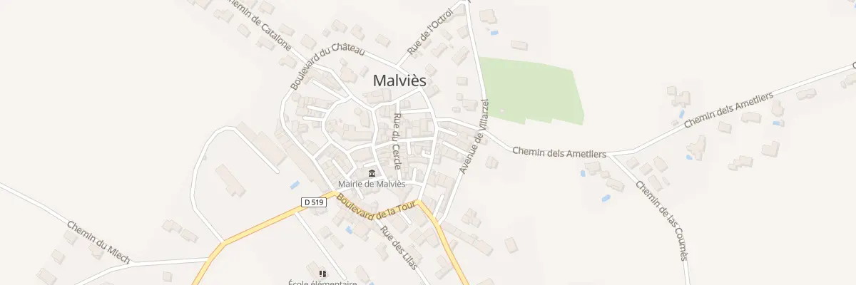 Plan du 32 Le Village à Malviès
