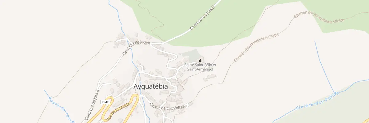 Plan du 30 Le Village d’Ayguatebia à Ayguatébia-Talau
