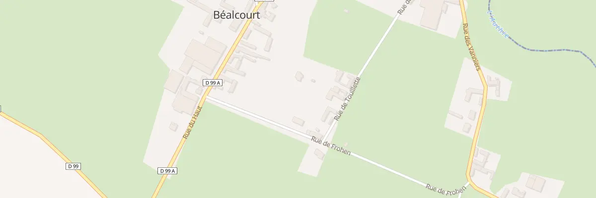 Plan du 6 Rue de Frohen à Béalcourt