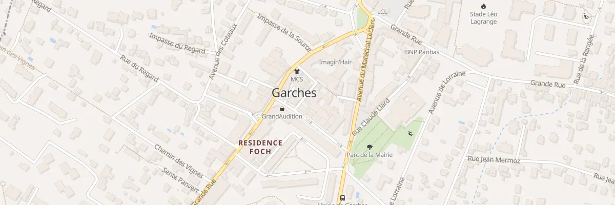 Plan du 7 Pas du Clos à Garches
