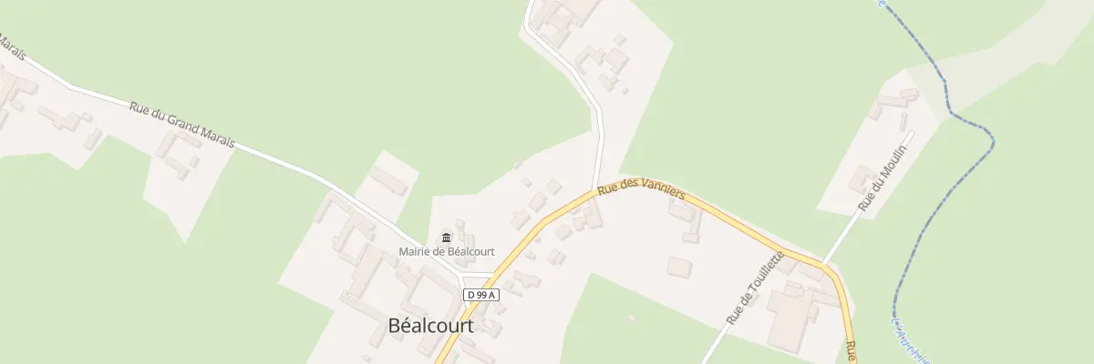 Plan du 9B Rue des Vanniers à Béalcourt
