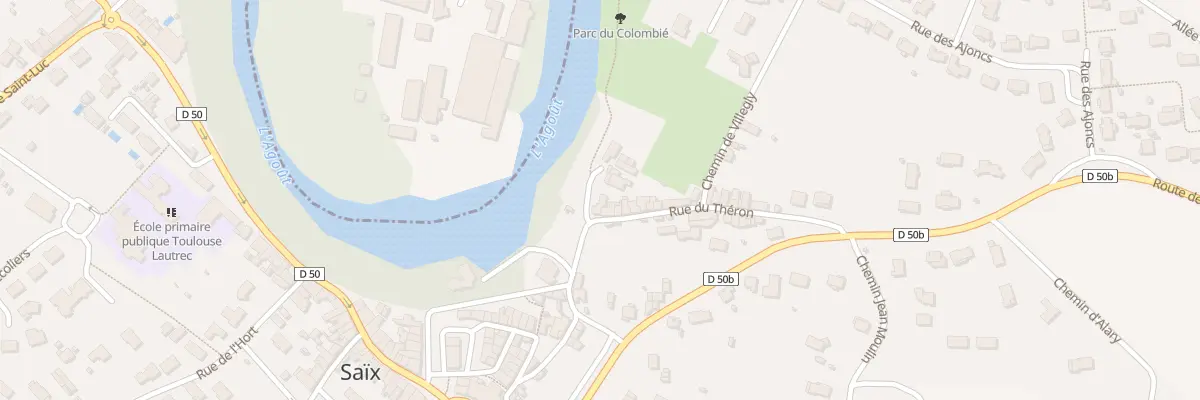 Plan du 7 Rue du Théron à Saïx