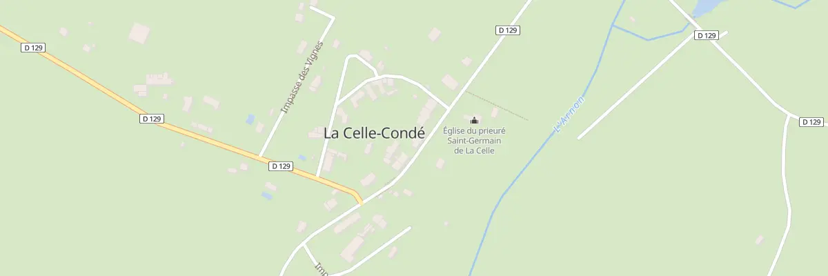 Plan du 5 Rte de l’Eglise à La Celle-Condé