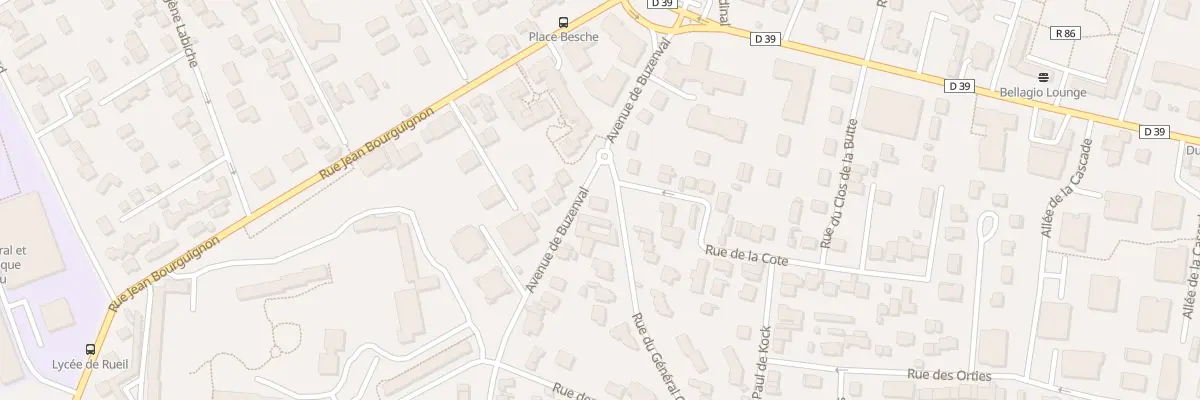 Plan du 2 Rue du Gen Carrey de Bellemare à Rueil-Malmaison
