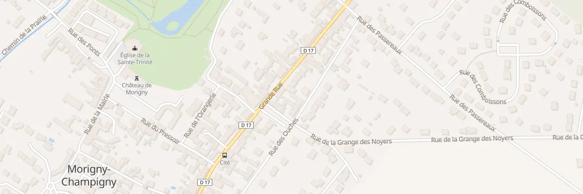 Plan du 36 Grande Rue à Morigny-Champigny