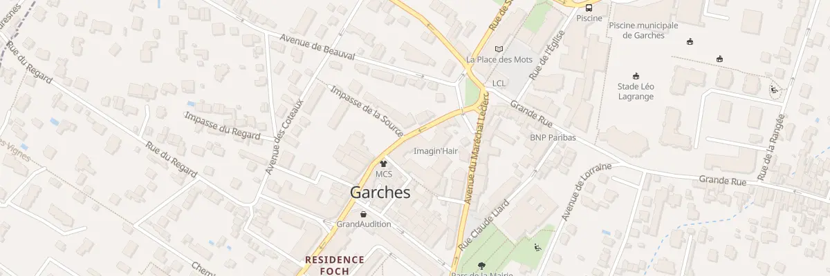 Plan du 165 Grande Rue à Garches