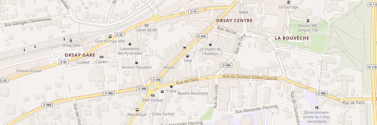 Plan du 15 Rue de Paris à Orsay