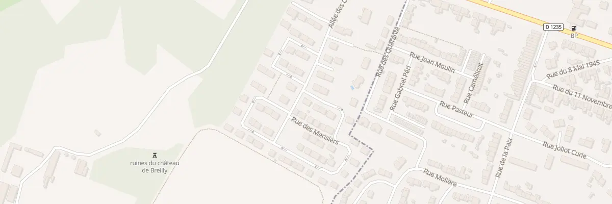 Plan du 2 Rue des Aubepines à Breilly