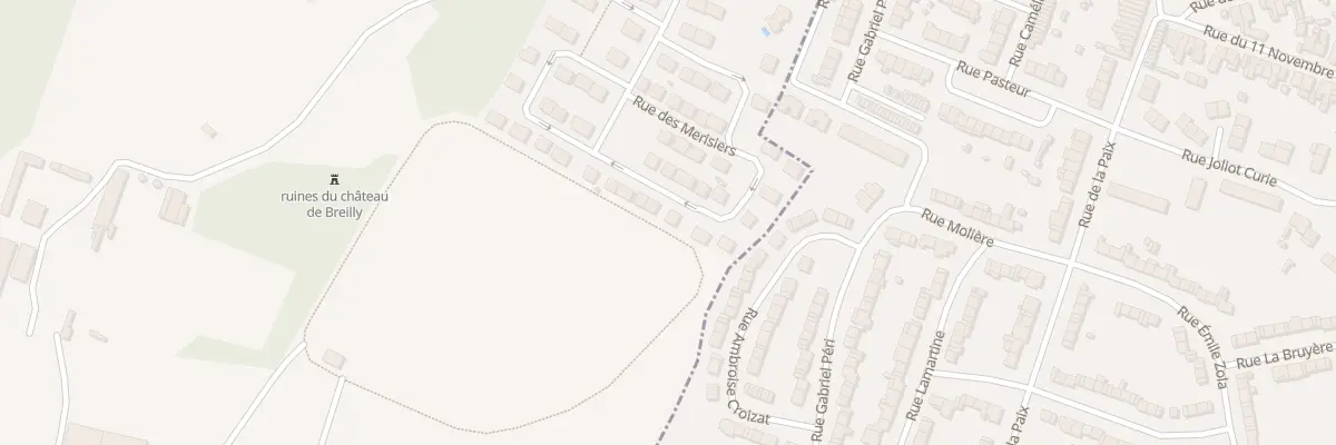 Plan du 25 Rue des Merisiers à Breilly