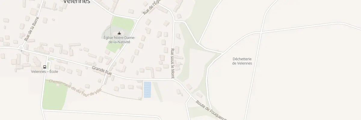 Plan du 6 Rue Sous Le Mont à Velennes