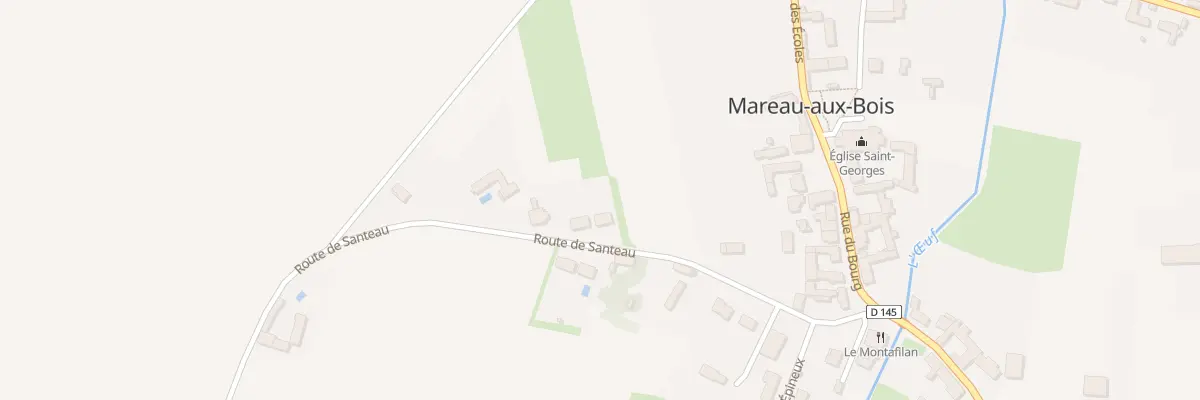 Plan du 6 Rte de Santeau à Mareau-aux-Bois