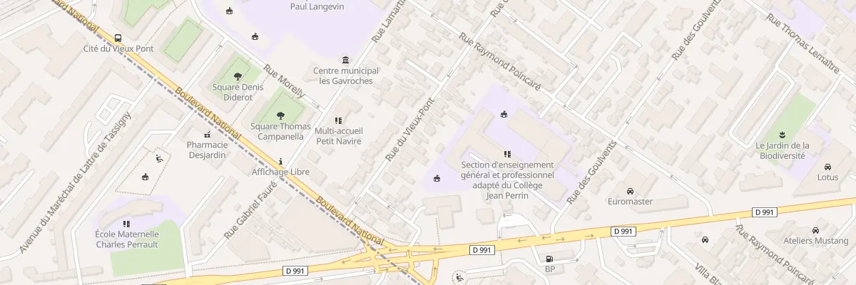 Plan du 101 Rue du Vieux-Pont à Nanterre