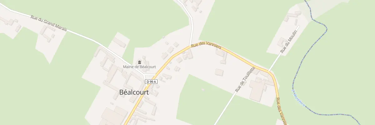 Plan du 9 Rue des Vanniers à Béalcourt