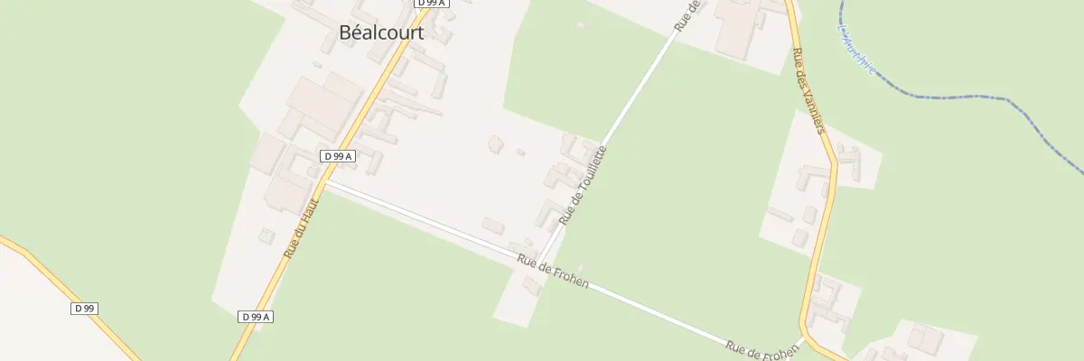 Plan du 3 Rue Touillette à Béalcourt