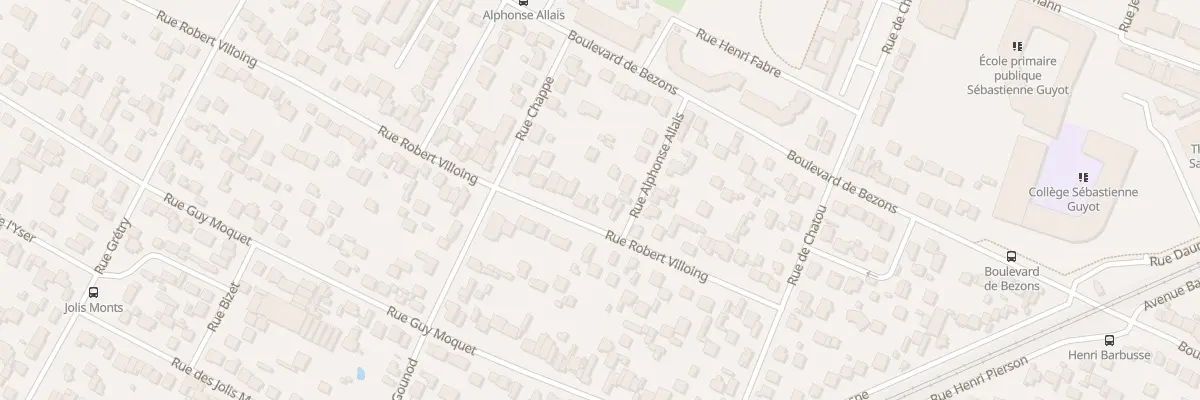 Plan du 151 Rue Robert Villoing à Sartrouville