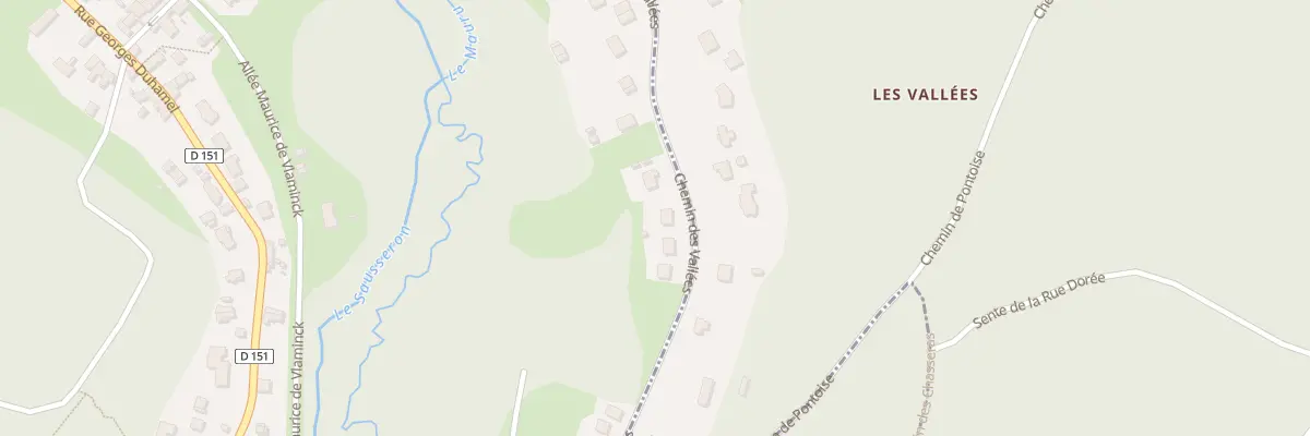 Plan du 63 Che des Vallées à Valmondois