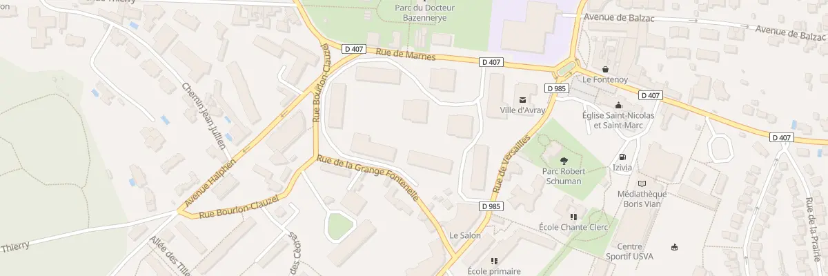Plan du 1 Rue de Marnes à Ville-d’Avray