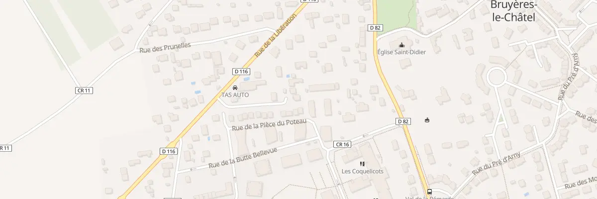 Plan du 89Q Rue de la Libération à Bruyères-le-Châtel
