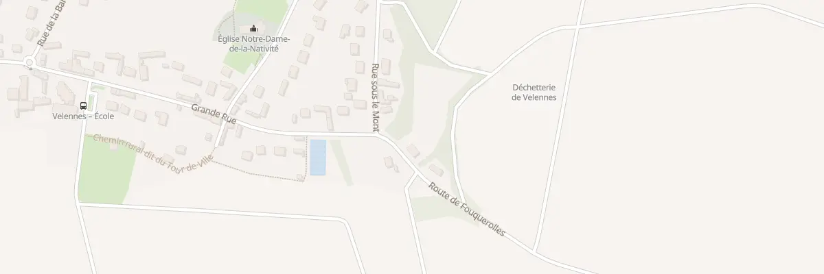 Plan du 9001 Rte de Fouquerolles à Velennes