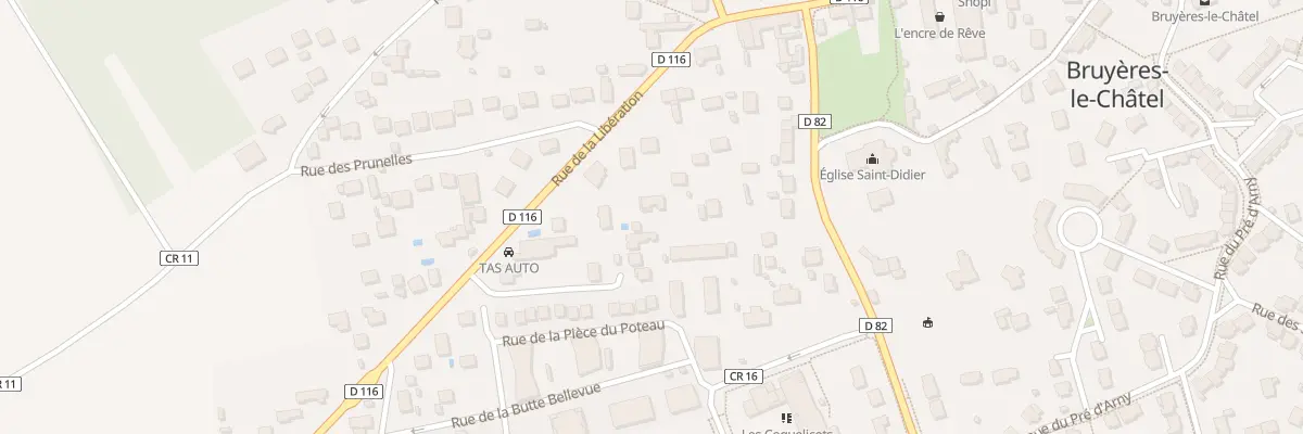 Plan du 85T Rue de la Libération à Bruyères-le-Châtel