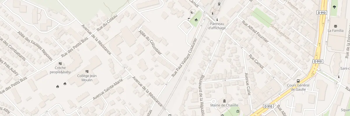 Plan du 11 Rue P Vaillant Couturier à Chaville