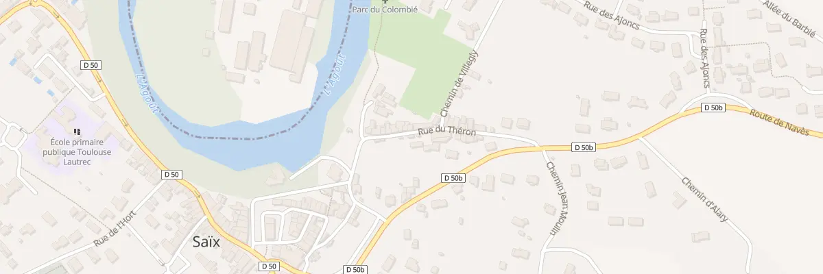Plan du 4 Rue du Théron à Saïx
