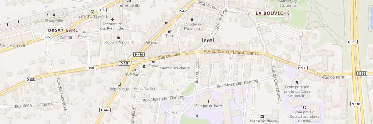 Plan du 10 Rue de Paris à Orsay