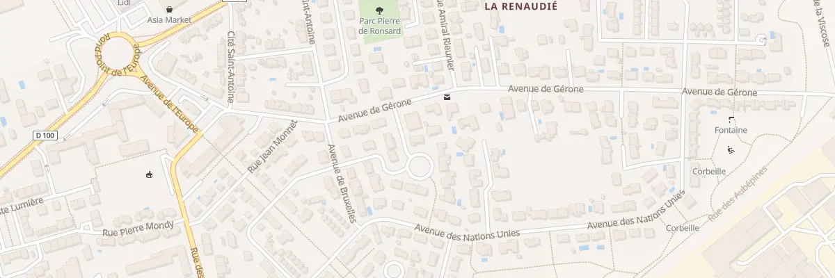 Plan du 3 Rue de Dublin à Albi