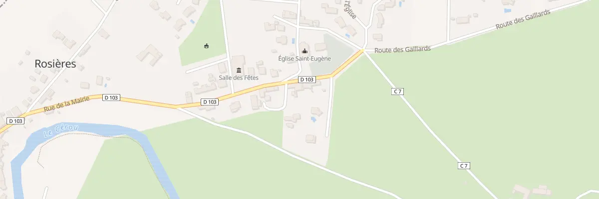 Plan du 7 Rue de la mairie à Rosières