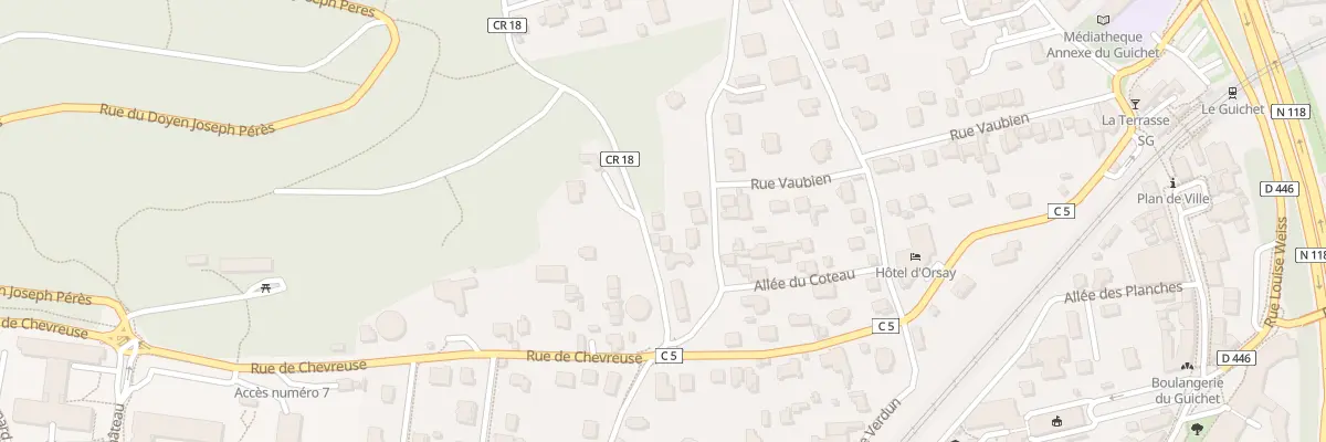 Plan du 6 Che du Bois des Rames à Orsay